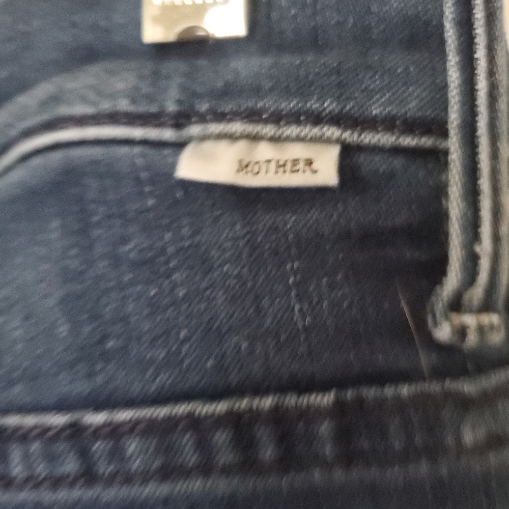 Mother Insider Ankle Dark Wash Blue Bootcut Jeans - Picture 6 of 12